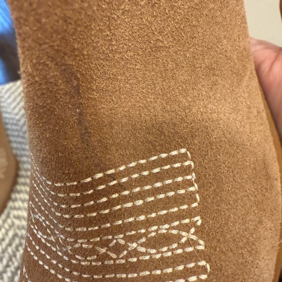 Marc Fisher Tan Heeled Boots - Picture 8 of 9